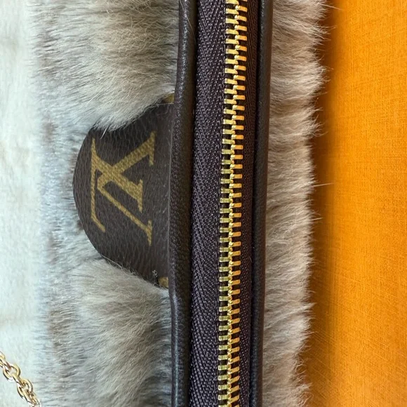 **RARE** Like New LV Brown Monogram Mink Crossbody Bag - Picture 8 of 14